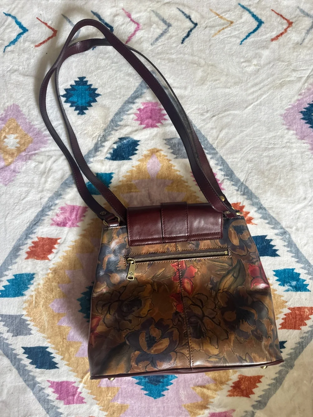 Patricia Nash Larone Shoulder Bag in Sienna Sunset